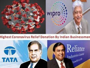 Highest Coronavirus Relief Donation By Indian Businessman